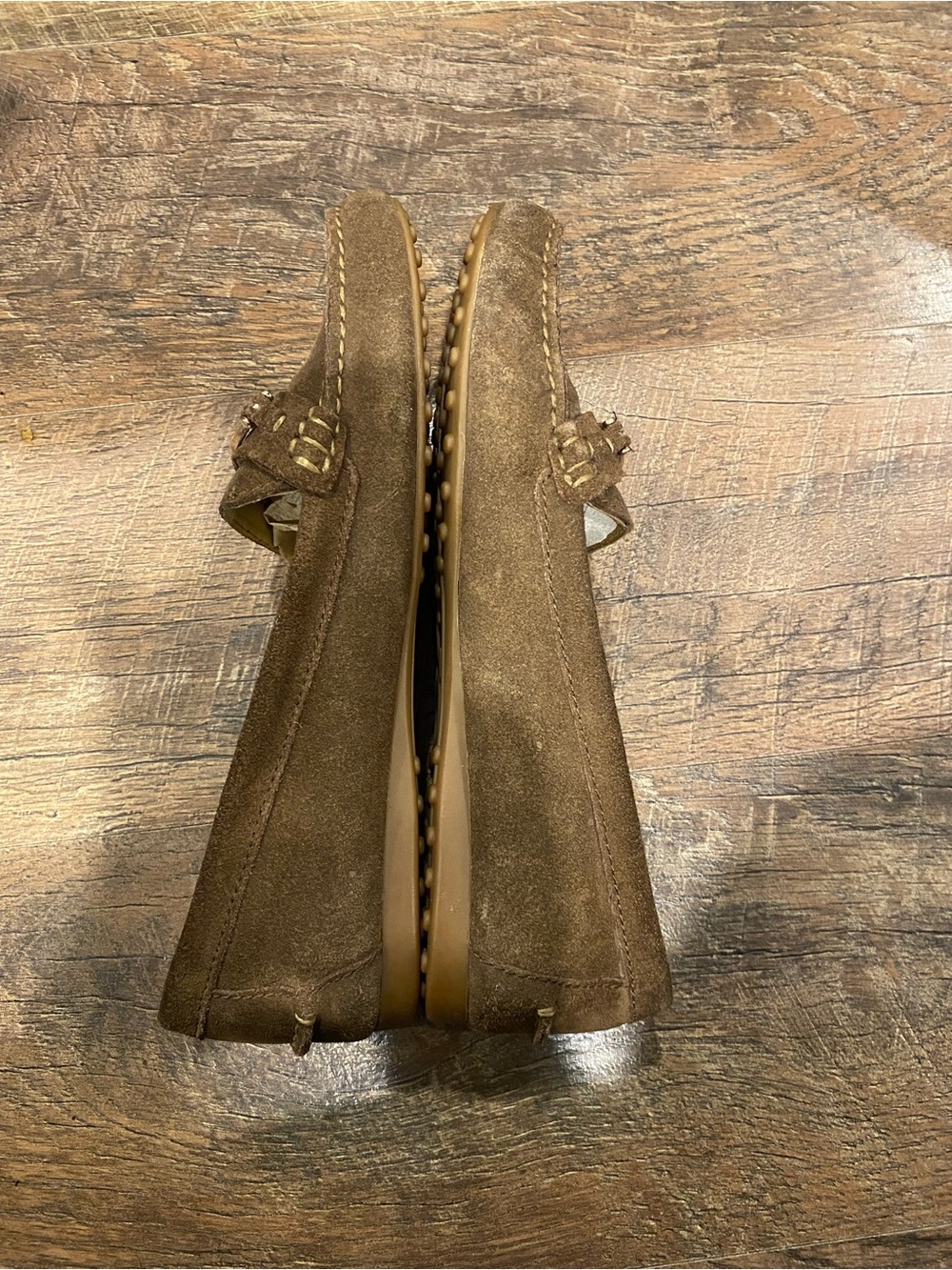 Coach Fortunata Java brown suede driving loafers size 8B - Picture 5 of 6